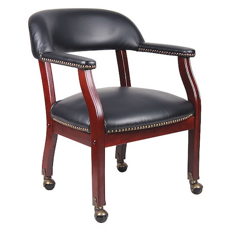 Ivy League Executive Chair, Black Back, 24 in W 26