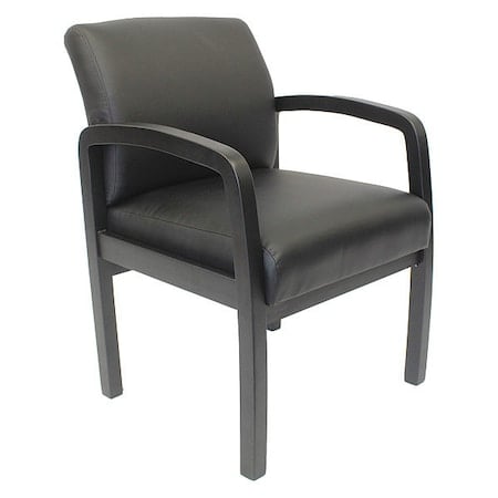 Guest Chair, Black Seat, Black Back, 23 in W 27