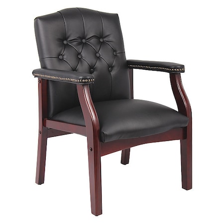 Ivy League Guest Chair, Black Back, 24-1/2 in W 27