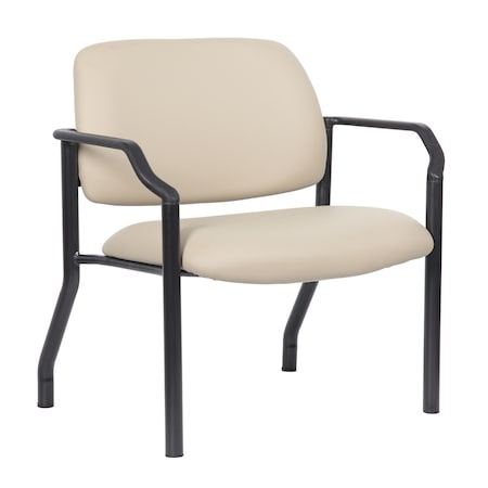 Patient Guest Chair - Beige Antimicrobial Vinyl - 500 Lb Capacity MPN:B9591AM-BG-500