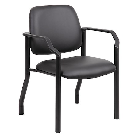 Guest Chair, Black Seat, Black Back, 22