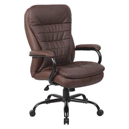 Heavy Duty Double Plush Chair, Brown Back, 33-1/2 in W 31