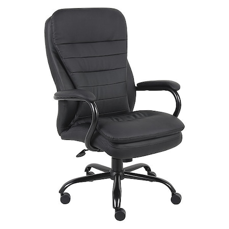 Heavy Duty Double Plush Chair, Black Back, 33-1/2 in W 31