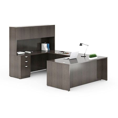 U-Shaped Office Desk, 71 in D X 65 1/2 in H, 108 in W X MPN:GroupA5-DW