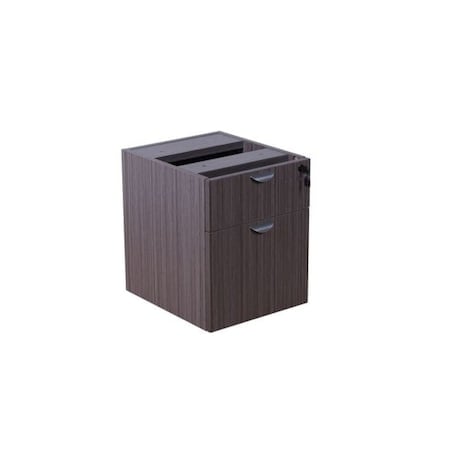 2 Drawer Desk Pedestal, Driftwood, Legal, Letter MPN:N108-DW