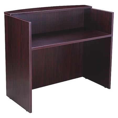 Reception Desk, 71W X 30/36D X 42H, Mahogany MPN:N169-M