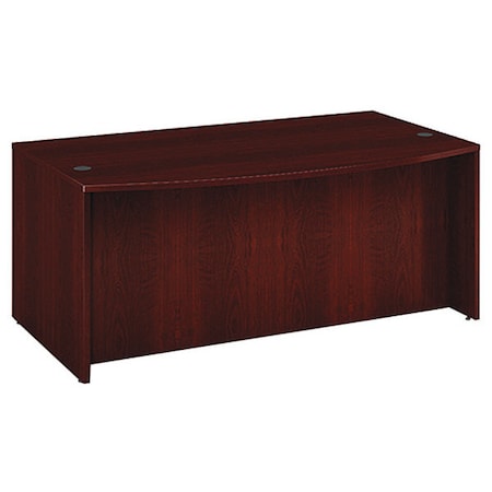 Desk Shell Bow Front Desk Shell, Mahogany, 71