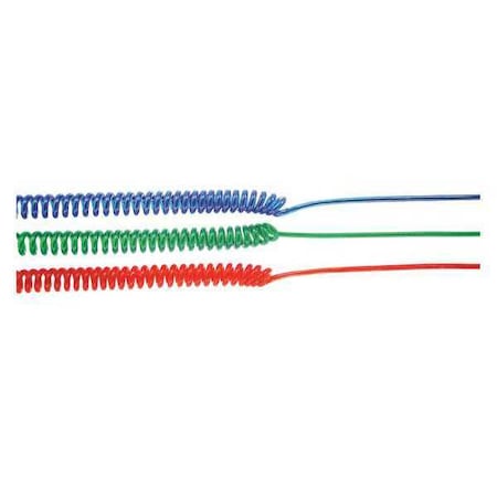 Premium Coil Cord, 12ft, .125in Snap, Blue MPN:B2528