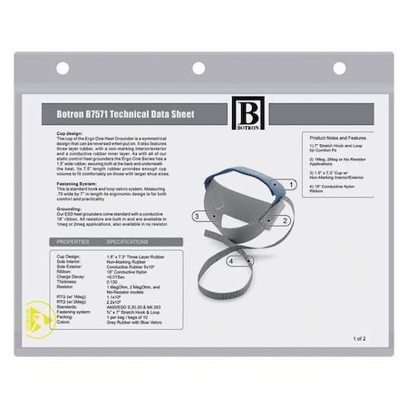 ESD Sheet Protector 11x8.5x0.12in, PK100 MPN:B7406