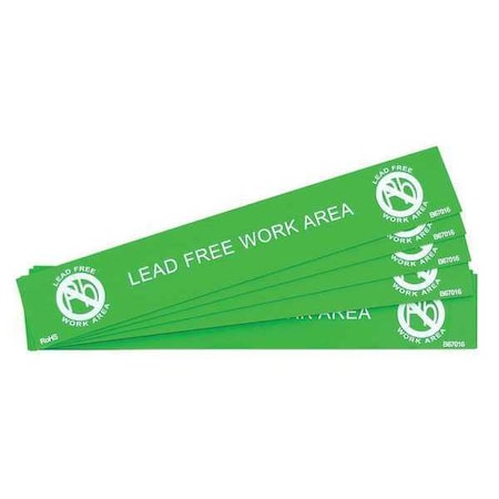 Lead Free Zone Bench Sign 6inx1in, PK10 MPN:B67016