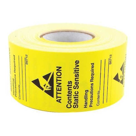 Writeable ESD JEDC Label Roll 2.5inx1.75 MPN:B6712