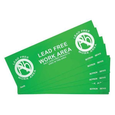 ESD Free Zone Awareness Sign 10x4in, PK10 MPN:B67410