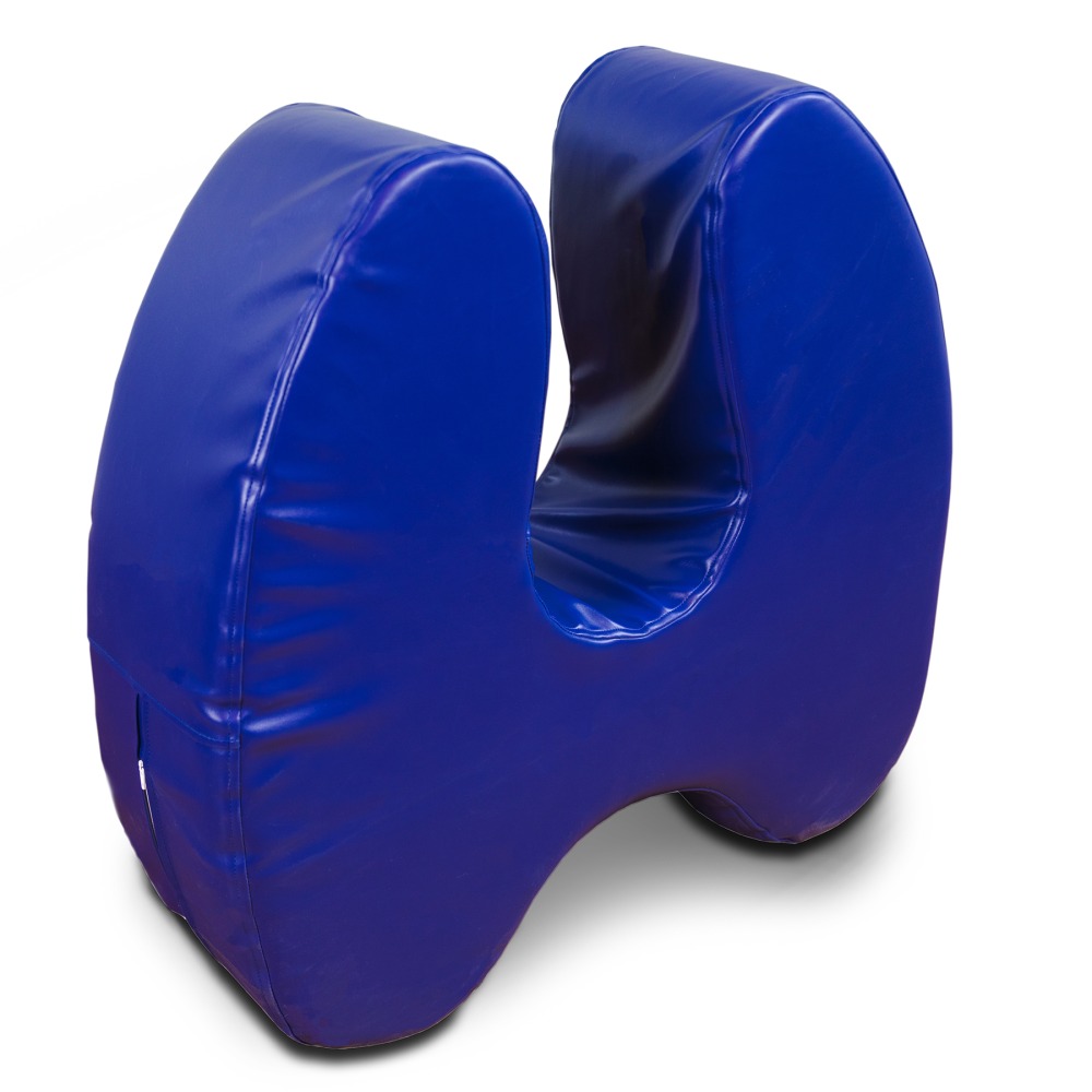 Bouncyband Soft Squeeze Sensory Chair, 9inH x 26inW x 28inD, Blue MPN:BBASSBUMD