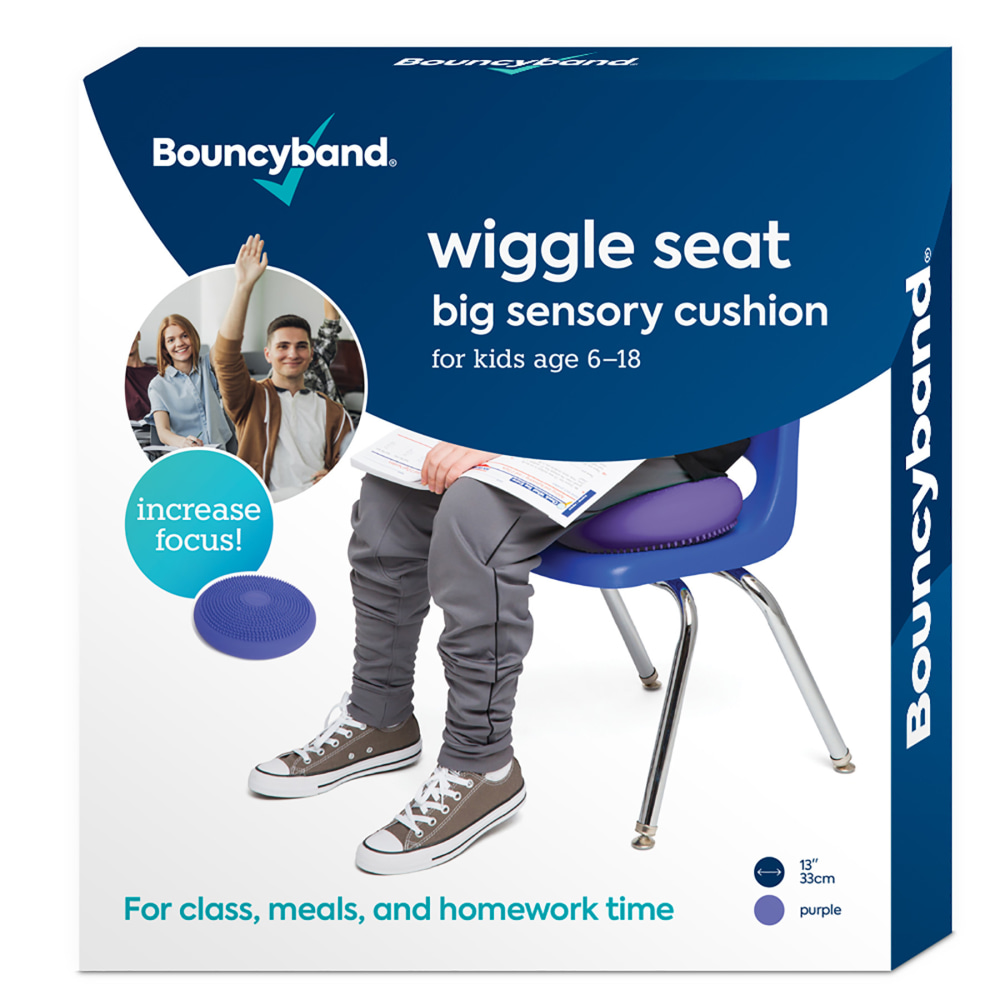 Bouncyband Big Wiggle Seat Sensory Cushion, 13in, Purple MPN:BBAWS33PU