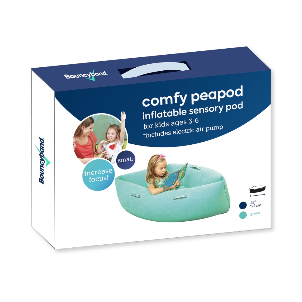 Bouncyband Comfy Hugging Peapod PVC Sensory Pod, 48in, Green MPN:BBAPD48GR