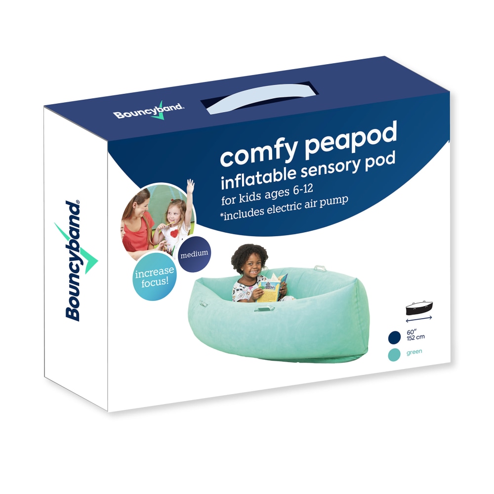 Bouncyband Comfy Hugging Peapod PVC Sensory Pod, 60in, Green MPN:BBAPD60GR