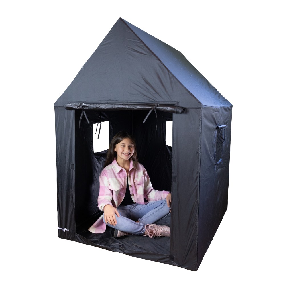Bouncyband Indoor Framed Sensory Dark Den, 57inH x 39inW x 46inD, Black MPN:BBASDMDBK