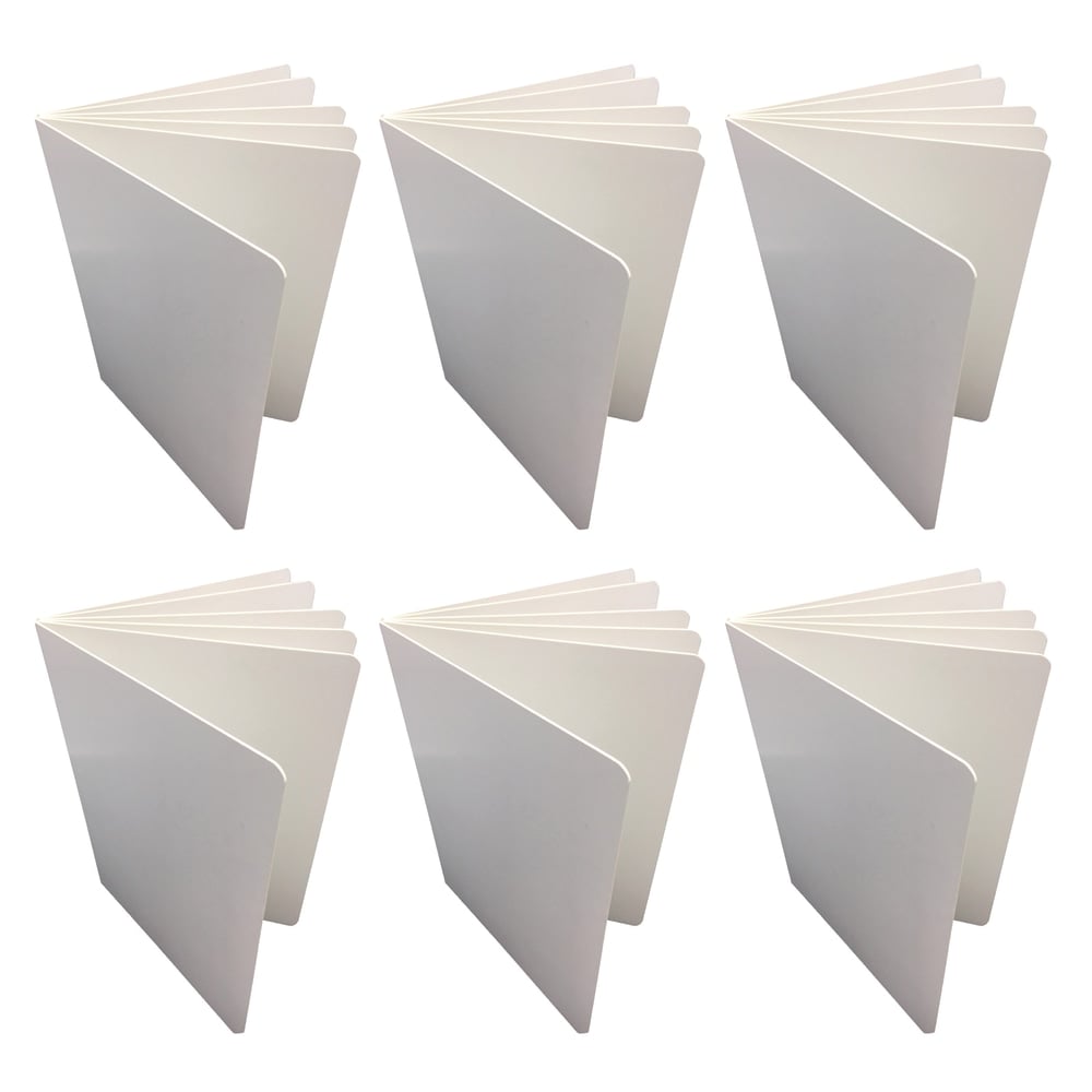 Ashley Blank Chunky Board Book, 6in x 8in Portrait, 6 Sheets Per Book, White, Pack of 6 MPN:ASH10711-6