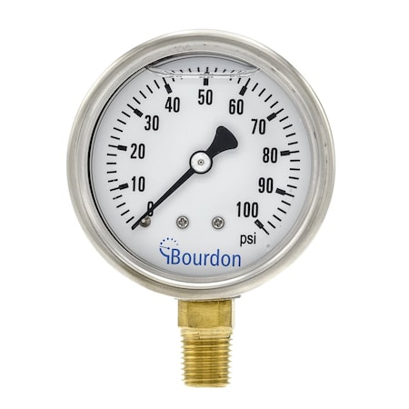 2.5 in. 0/100 PSI 1/4 in. NPT LM MPN:MAX3-D52.H21