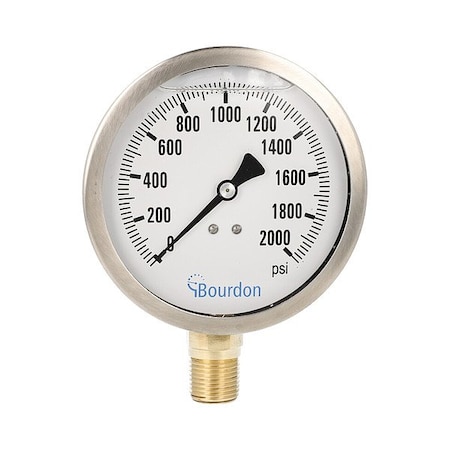 Pressure Gauge, 1/4 in NPT, Bottom Location MPN:MAX5-D62.H32