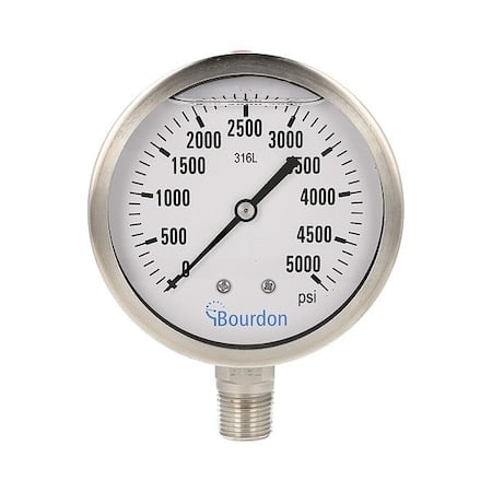 Pressure Gauge, 1/2 in NPT, Bottom Location MPN:MEX5-D62.H37/0133