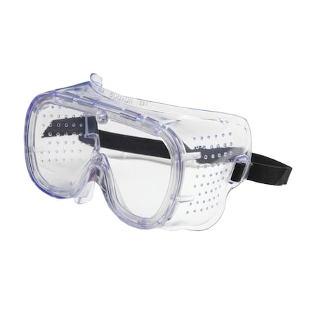 Safety Goggles, Clear Lens, Anti-Scratch, Direct Vented, Elastic Strap, 550 Softsides Series MPN:248-5090-300B