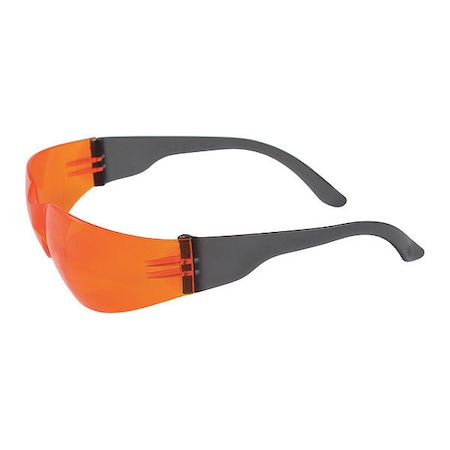 ZENON Z12, Safety Glasses, Anti-Scratch, Orange Lens, Orange Frame, Frameless MPN:250-01-0004