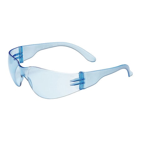 ZENON Z12, Safety Glasses, Anti-Scratch, Light Blue Lens, Blue Frame, Frameless MPN:250-01-5503