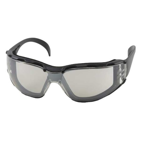 Z12F, Safety Glasses, Anti-Fog & Anti-Scratch, Light Gray Lens, Black Frame, Frameless MPN:250-01-F022