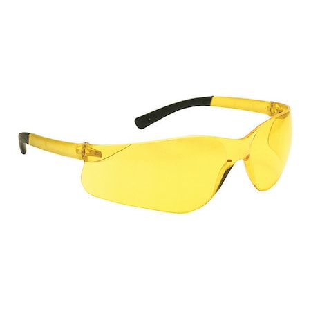 ZENON Z13, Safety Glasses, Anti-Scratch, Amber Lens, Amber Frame, Frameless MPN:250-06-5509
