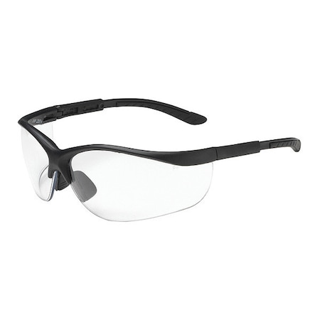 HI-VOLTAGE AC, Safety Glasses, Anti-Scratch, Clear Lens, Black Frame, Half-Frame MPN:250-21-0400