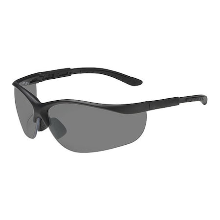 HI-VOLTAGE AC, Safety Glasses, Anti-Scratch, Gray Lens, Black Frame, Half-Frame MPN:250-21-0401