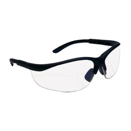 HI-VOLTAGE AC, Safety Glasses, Anti-Scratch, Indoor/Outdoor Lens, Black Frame, Half-Frame MPN:250-21-0402