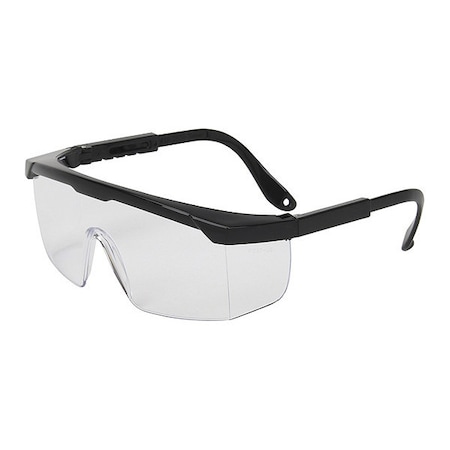 HI-VOLTAGE ARC, Safety Glasses, Uncoated, Clear Lens, Black Frame, Half-Frame MPN:250-24-0080