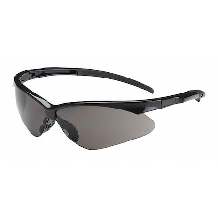 ADVERSARY, Safety Glasses, Anti-Scratch, Gray Lens, Black Frame MPN:250-28-0001