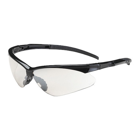 ADVERSARY, Safety Glasses, Anti-Fog & Anti-Scratch, Clear Lens, Black Frame, Half-Frame MPN:250-28-0020