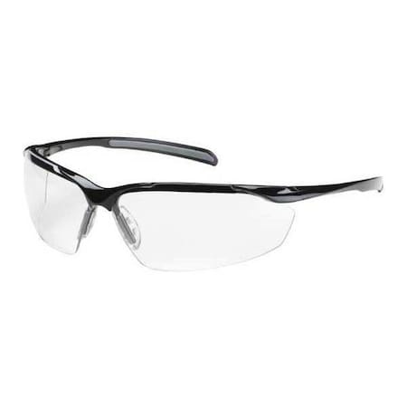 Commander, Safety Glasses, Anti-Fog, Clear Lens, Black Frame, Half-Frame MPN:250-33-0020