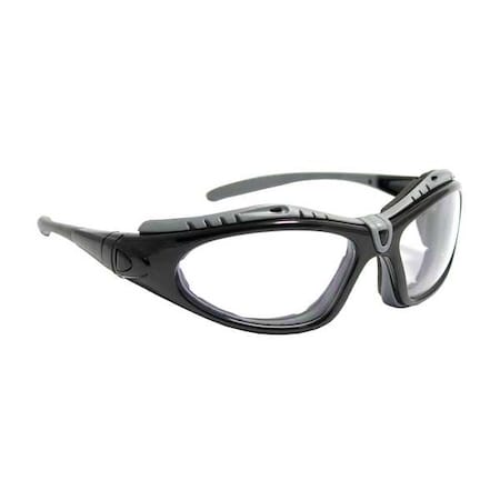 Fuselage, Safety Glasses, Anti-Fog & Anti-Scratch, Black Lens, Black Frame, 1 PR MPN:250-50-0420