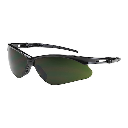 Anser, Welding Safety Glasses, Anti-Scratch, IR 5.0 Lens, Black Frame, Half-Frame MPN:250-AN-10119