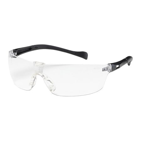 Monteray II, Safety Glasses, Anti-Scratch, Clear Lens, Black Frame, Frameless MPN:250-MT-10070