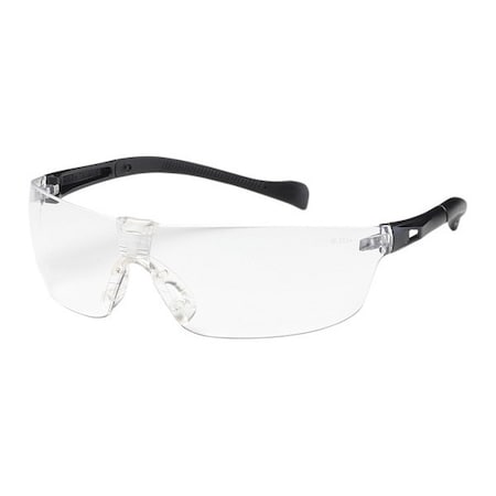 Monteray II, Safety Glasses, Anti-Fog & Anti-Scratch, Clear Lens, Black Frame, Frameless MPN:250-MT-10071