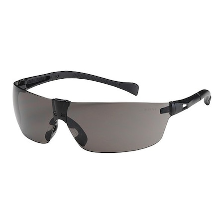 Monteray II, Safety Glasses, Anti-Scratch, Gray Lens, Black Frame, Frameless MPN:250-MT-10072