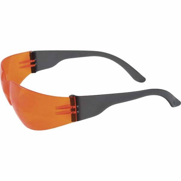 Safety Glass: Scratch-Resistant, Orange Lenses, Frameless, UV Protection MPN:250-01-0004