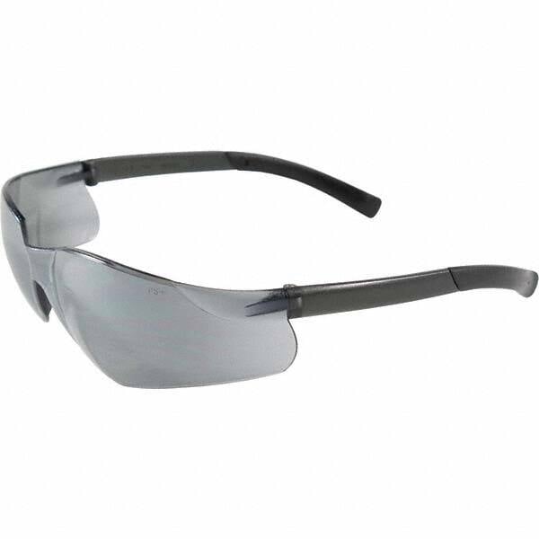 Safety Glass: Scratch-Resistant, Silver Mirror Lenses, Frameless, UV Protection MPN:250-06-0005