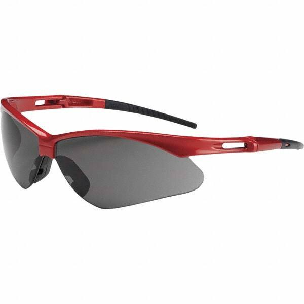 Safety Glass: Scratch-Resistant, Gray Lenses, Frameless, UV Protection MPN:250-AN-10117