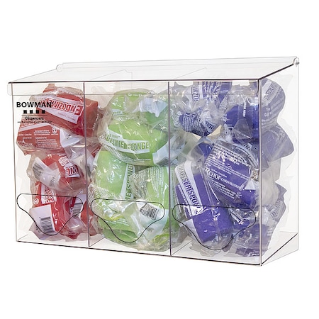 Bulk Dispenser, Clear, 17 1/2