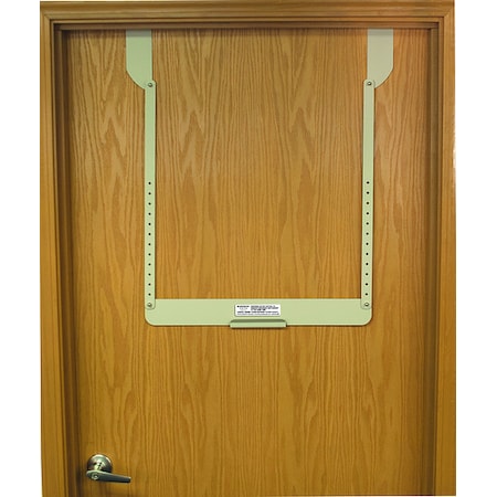 Door Hanger, Steel, Brown, 26 1/8