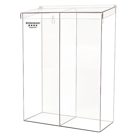Protection Dispenser, PETG, Clear, 17 in H x 12 5/8 in W x 5 3/4 in D MPN:BK212-0111