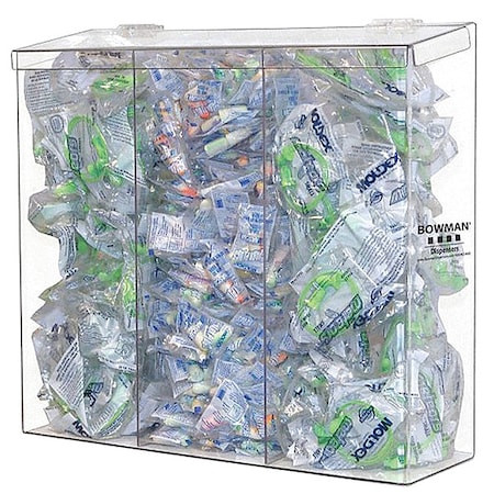 Protection Dispenser, PETG, Clear, 17 in H x 12 5/8 in W x 5 3/4 in D MPN:BK213-0111
