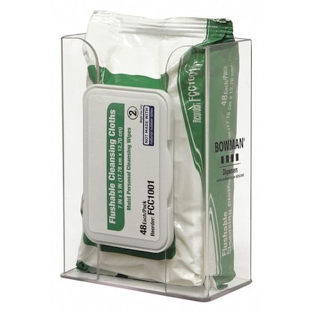 Wipe Dispenser, 1 Compartments, Clear MPN:CL012-0111